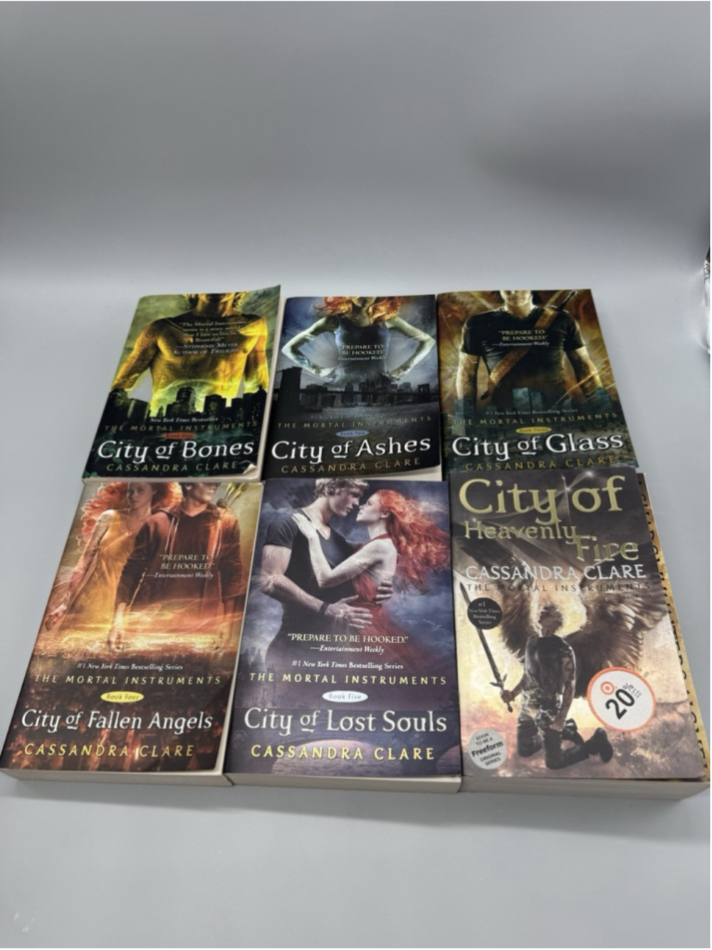 Complete The Mortal Instruments Books 1-6 Paperback Bundle Cassandra Clare